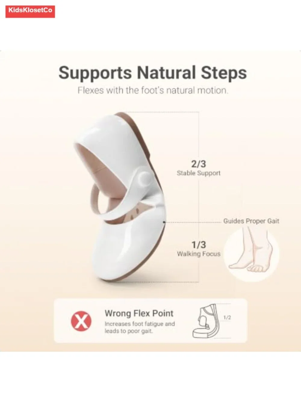 Girls Mary Jane Ballerina Flats with Roomy Toe Cushioned Flexible Dress Shoes